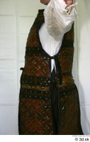  Photos Medieval Brown Vest on white shirt 3 brown vest historical clothing upper body 0003.jpg